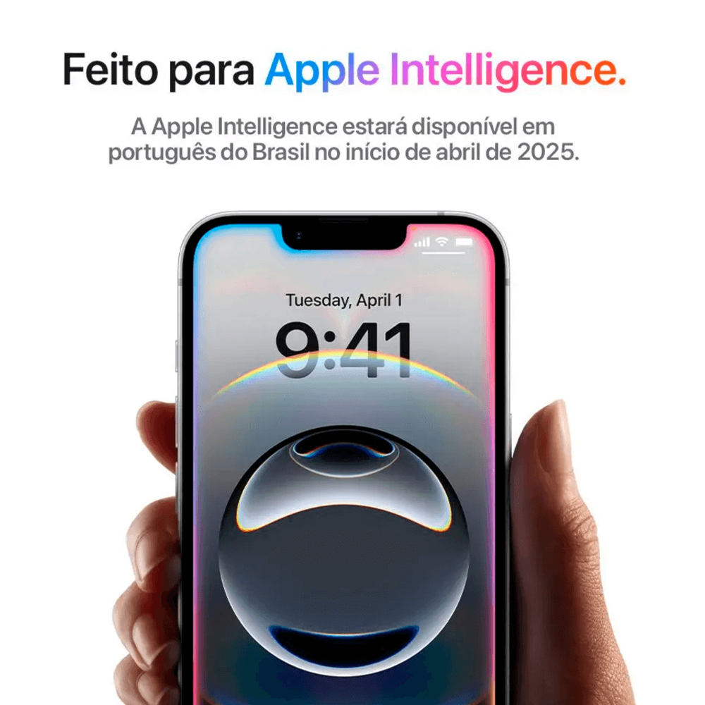 Smartphone Apple iPhone 16E 128GB Branco 5G - Tela 6.1