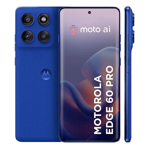 Smartphone Motorola Edge 60 Pro 256GB Azul 5G - 24GB RAM - Tela 6,7" Câm.Tripla + Selfie 50MP 