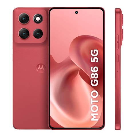 Smartphone Motorola G86 256GB 5GB - Vermelho - Tela de 6,7" Câm. Tripla + Selfie 32 MP