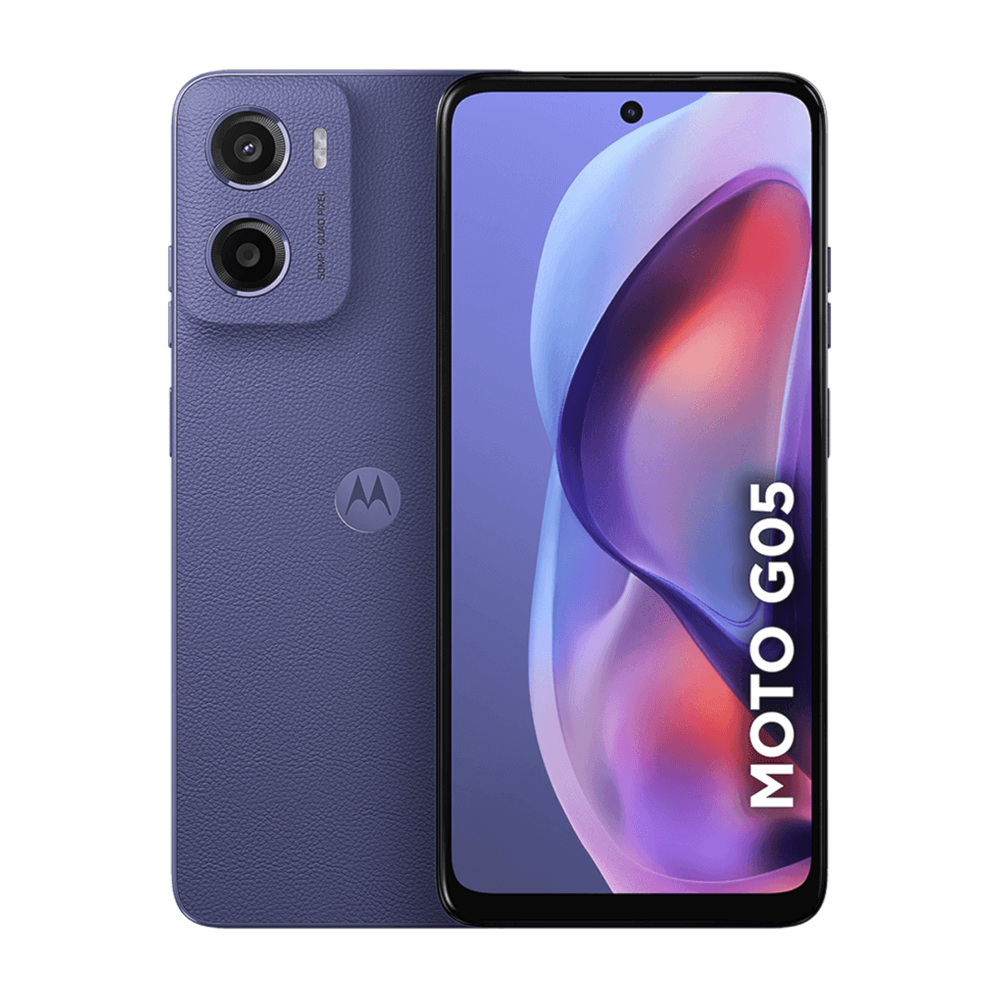 Smartphone Motorola Moto G05 128GB 4GB - Violeta - Tela 6,7” Câm