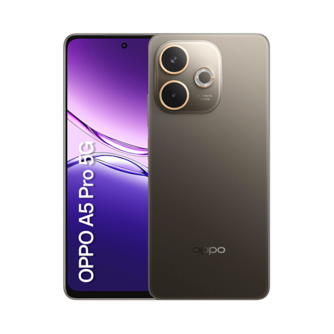 Smartphone OPPO A5 Pro 5G 256GB Marrom  - Tela 6,67" Câm. Dupla + Selfie 8MP