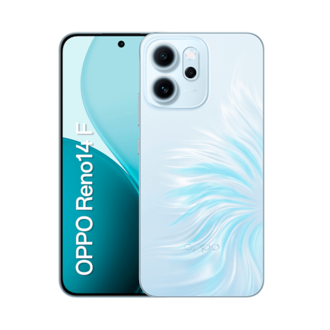 Smartphone OPPO Reno 14F 5G 256 GB - Azul - Tela 6,57" Câm. Tripla + Selfie 32MP
