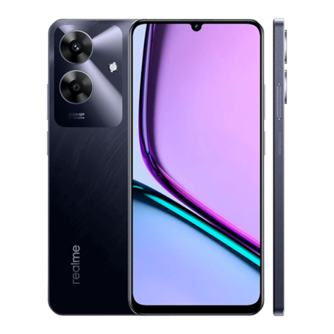 Smartphone Realme Note 60s 128GB Preto - Tela 6,74" Câm. Dupla + Selfie 5MP