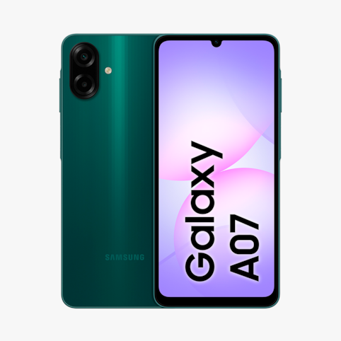 Smartphone Samsung Galaxy A07 128GB Verde - Tela 6,7" Câm. Dupla + Selfie 8MP