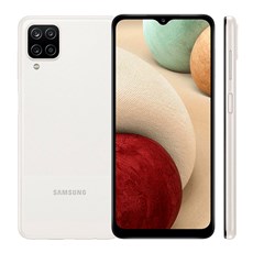 Smartphone Samsung Galaxy A12 64GB Branco 4G - 4GB RAM Tela 6,5” Câm. Quadrupla + Selfie 8MP 