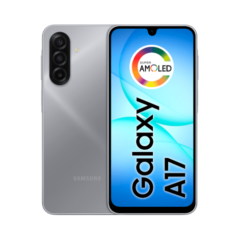 Smartphone Samsung Galaxy A17 256GB Cinza - Tela 6,7" Câm. Tripla + Selfie 13MP