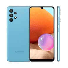 Smartphone Samsung Galaxy A32 128GB Azul 4G - 4GB RAM Tela 6,4” Câm. Quádrupla + Selfie 20MP