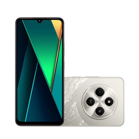 Smartphone Xiaomi Poco C75 256GB Dourado - Tela 6,88" Câm. Dupla4 + Selfie 13MP 