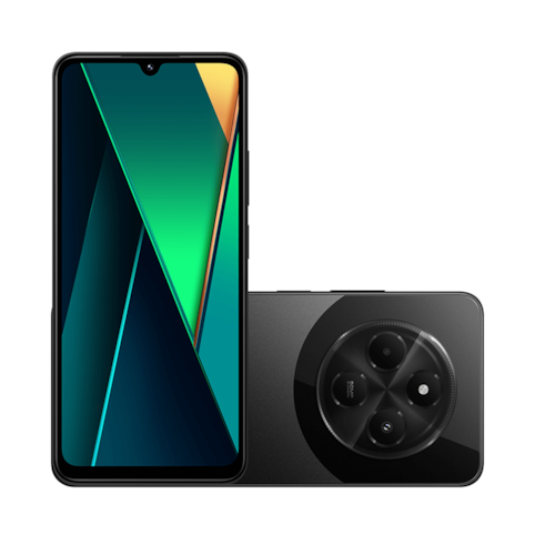 Smartphone Xiaomi Poco C75 256GB Preto - Tela 6,88" Câm. Dupla4 + Selfie 13MP 