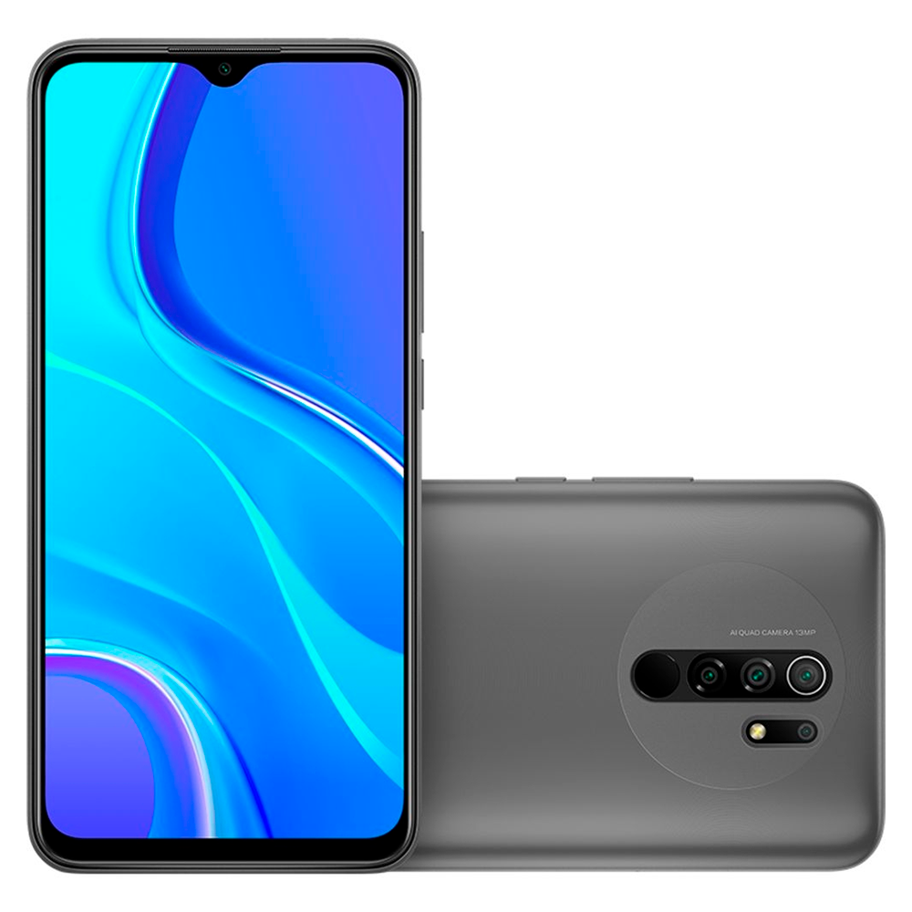 Smartphone Xiaomi Redmi 9 64GB Cinza - 4GB RAM Tela 6.53" Câm. 13MP+8MP ...