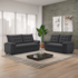 Sofá BestHouse Bertioga 3x2 Lugares - Slim Titânio