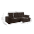 Sofá besthouse Palermo 2,50 Metros Retrátil/Reclinável - Soft Marrom 