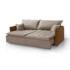 Sofá Cama Art Brasil Thera 2M - Courino Marrom/ Linho Marrom 