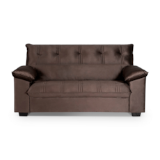 Sofá Hellen Flex Plus 3x2 Lugares - Platinum Marrom Café