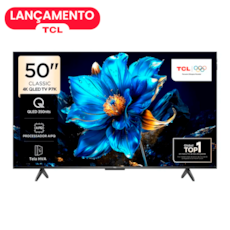 TCL Smart TV 50" 50P7K QLED Ultra HD 4K - Google TV com Wi-Fi e Bluetooth