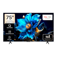 TCL Smart TV 75" 75P7K QLED Ultra HD 4K - Google TV com Wi-Fi e Bluetooth