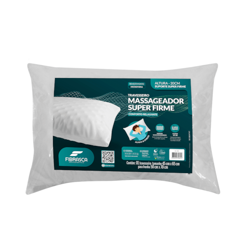 Travesseiro Fibrasca Massageador Super Firme 4053