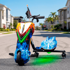 Triciclo Elétrico Wehawk Drift WX-16 350W - Azul Fogo