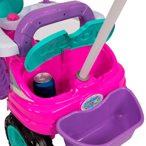 Brinquedo Bandeirante Motoca Velobaby - Rosa 357 - Martinello