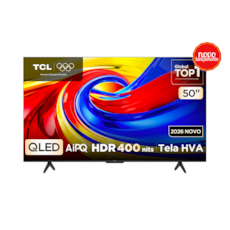 TV TCL 50" 50P7L QLED Smart Ultra HD 4K - Google TV com Wi-Fi e Bluetooth