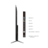 TV TCL 65" 65T6C QLED Smart Ultra HD 4K - Google TV com Wi-Fi e Bluetooth