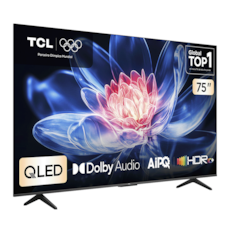TV TCL 75" 75T6C QLED Smart Ultra HD 4K - Google TV com Wi-Fi e Bluetooth