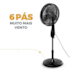 Ventilador Britania 30CM BVC31A Maxx Force Coluna - 110V