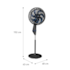 Ventilador De Coluna Arno Force 40cm VE7C X-TREME - 110V 