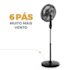 Ventilador de Coluna Britânia 40cm BVC41A Maxx Force  Preto - 110V