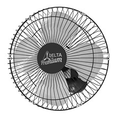 Ventilador de Parede Venti-Delta Premium 50cm - Preto Velocidade Rotativa Bivolt